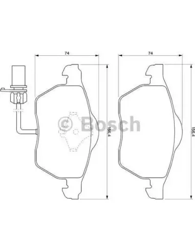 Juego de pastillas de freno Bosch 986424706