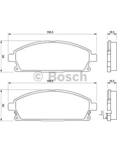 Juego de pastillas de freno Bosch 986424715