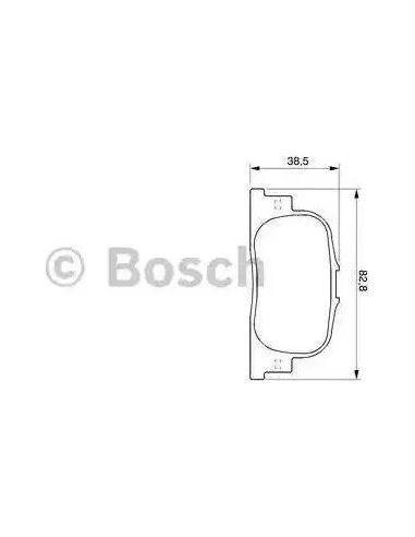 Juego de pastillas de freno Bosch 986424730