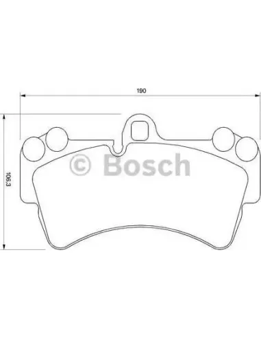 Juego de pastillas de freno Bosch 986424739