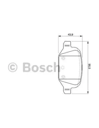 Juego de pastillas de freno Bosch 986424756