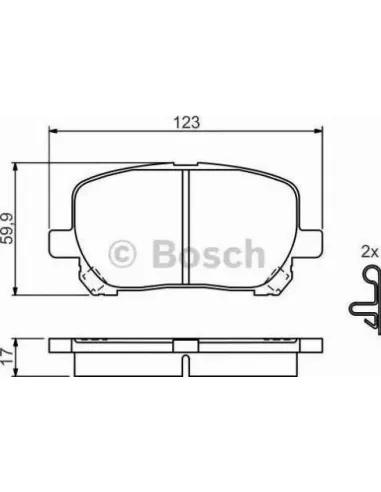 Juego de pastillas de freno Bosch 986424761