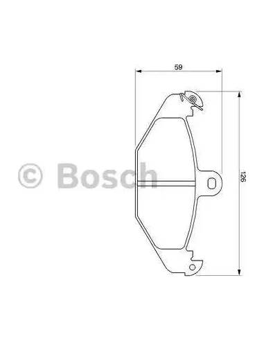 Juego de pastillas de freno Bosch 986424763