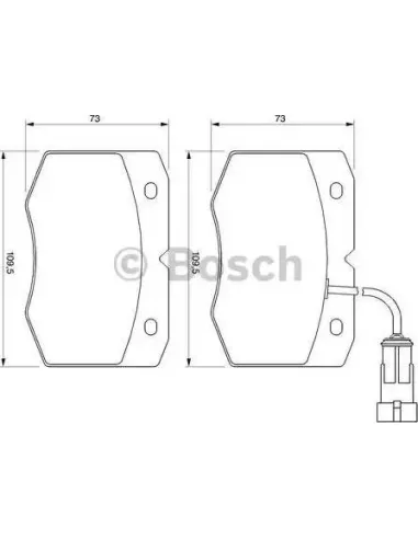 Juego de pastillas de freno Bosch 986424768