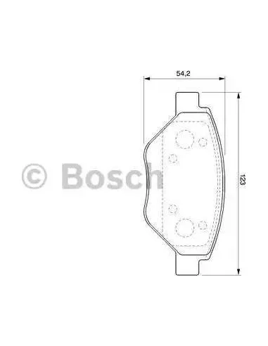 Juego de pastillas de freno Bosch 986424774