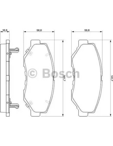 Juego de pastillas de freno Bosch 986424809