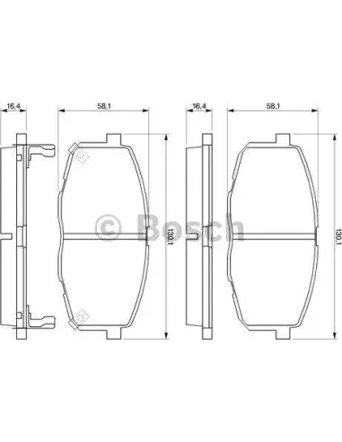 Juego de pastillas de freno Bosch 986424811