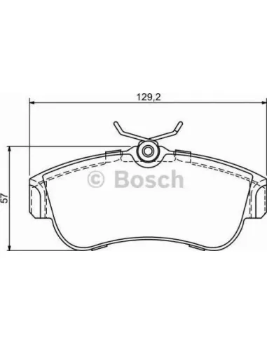 Juego de pastillas de freno Bosch 986424826