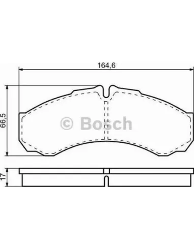 Juego de pastillas de freno Bosch 986424833