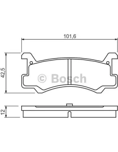 Juego de pastillas de freno Bosch 986460080