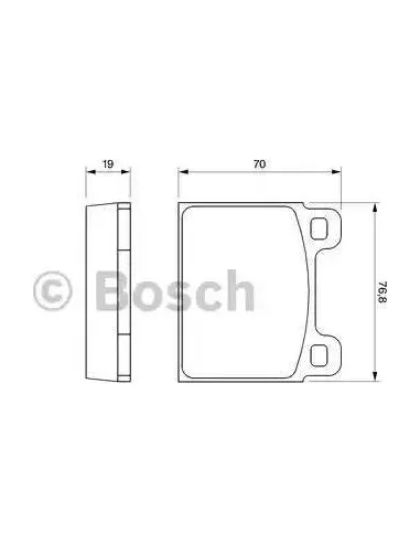 Juego de pastillas de freno Bosch 986460111