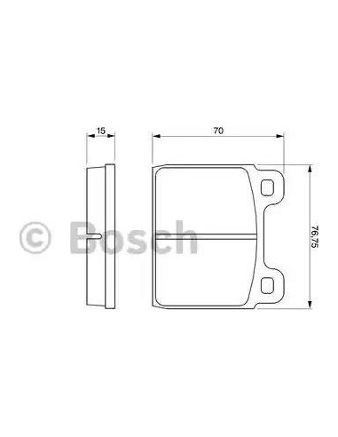 Juego de pastillas de freno Bosch 986460113