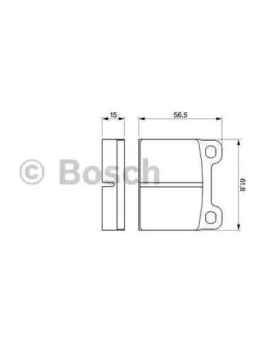 Juego de pastillas de freno Bosch 986460346