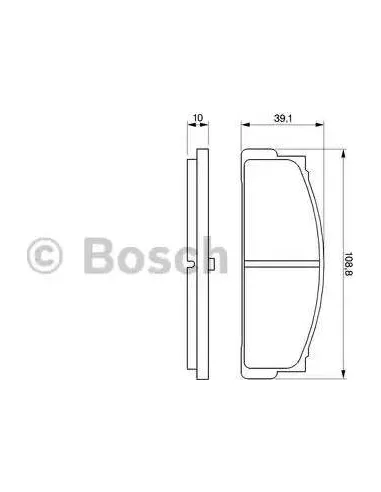 Juego de pastillas de freno Bosch 986460741