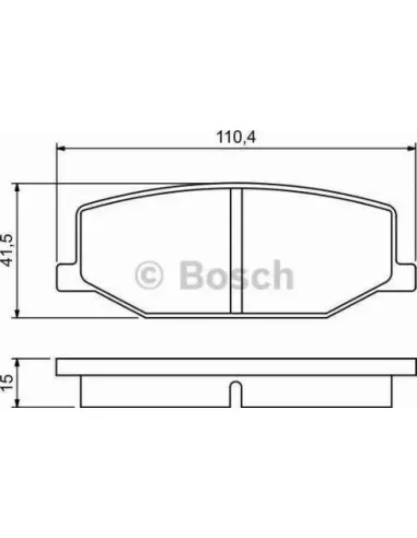 Juego de pastillas de freno Bosch 986460935