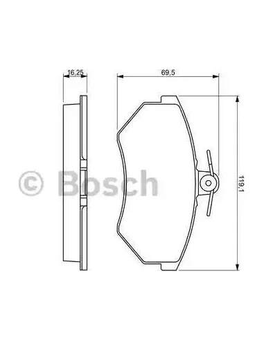 Juego de pastillas de freno Bosch 986460943
