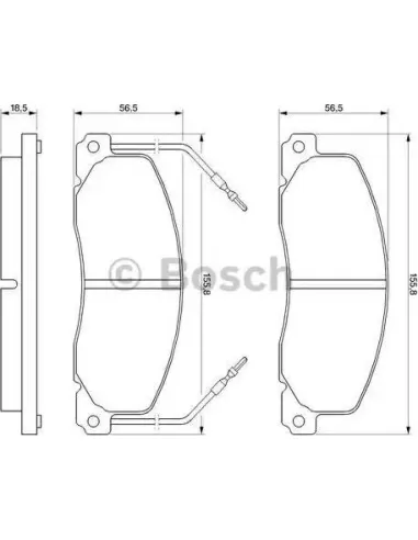 Juego de pastillas de freno Bosch 986460946