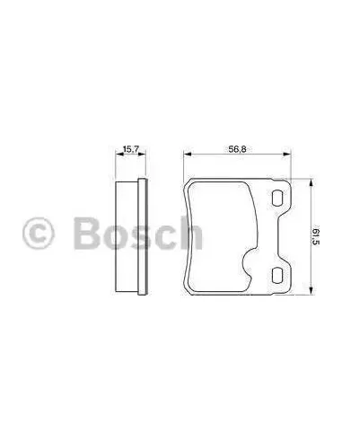 Juego de pastillas de freno Bosch 986460955