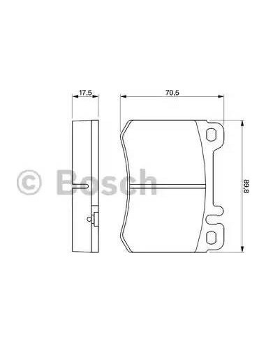 Juego de pastillas de freno Bosch 986460959