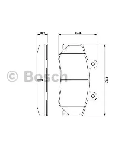 Juego de pastillas de freno Bosch 986460961