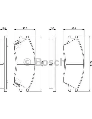 Juego de pastillas de freno Bosch 986461127