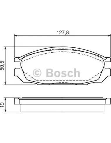Juego de pastillas de freno Bosch 986461133