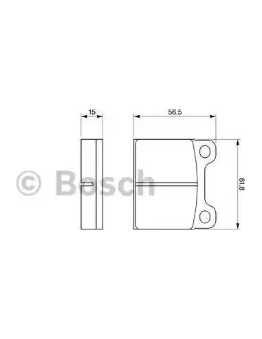 Juego de pastillas de freno Bosch 986461731