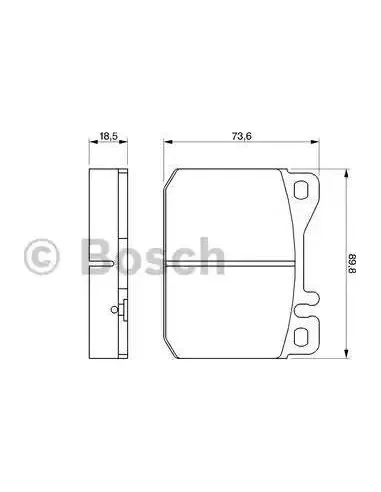 Juego de pastillas de freno Bosch 986462803