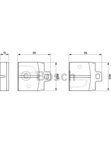 Juego de pastillas de freno Bosch 986462811