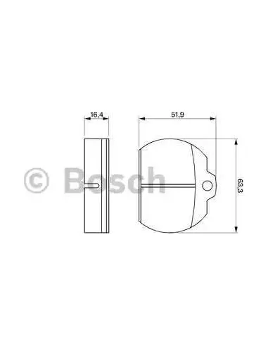 Juego de pastillas de freno Bosch 986462861