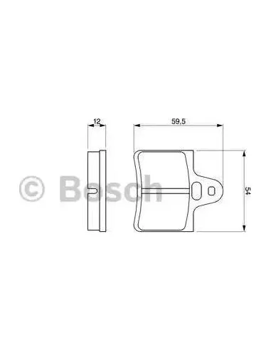 Juego de pastillas de freno Bosch 986462971