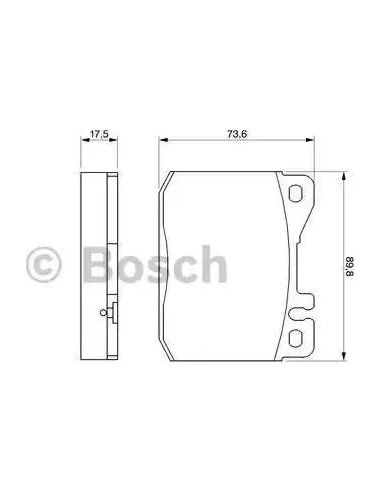 Juego de pastillas de freno Bosch 986463412