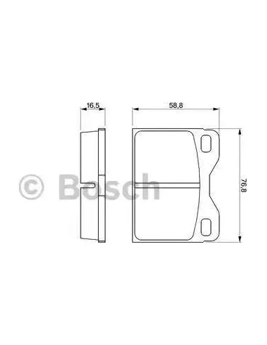 Juego de pastillas de freno Bosch 986463736