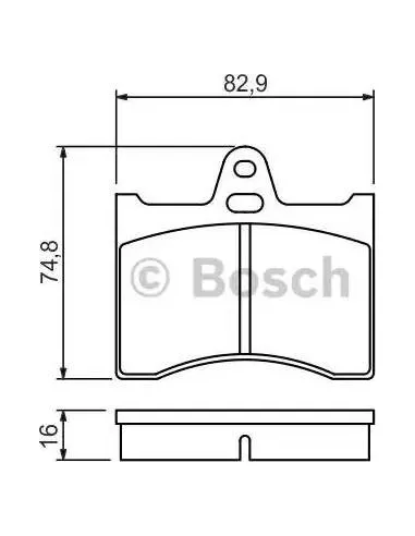 Juego de pastillas de freno Bosch 986463890
