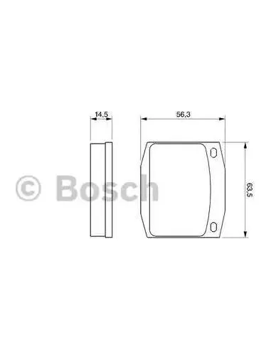Juego de pastillas de freno Bosch 986463911