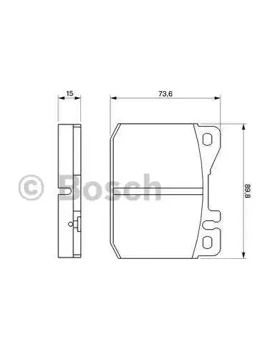 Juego de pastillas de freno Bosch 986463921