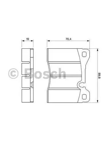 Juego de pastillas de freno Bosch 986464372