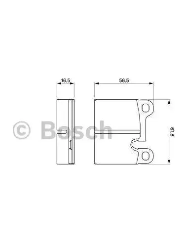 Juego de pastillas de freno Bosch 986464671