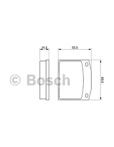 Juego de pastillas de freno Bosch 986464852