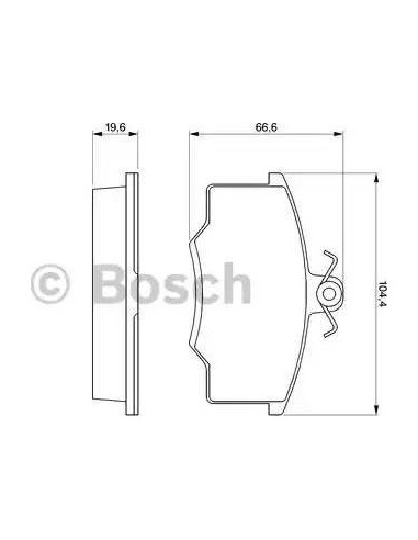 Juego de pastillas de freno Bosch 986465744
