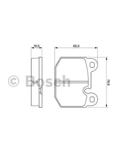 Juego de pastillas de freno Bosch 986465881