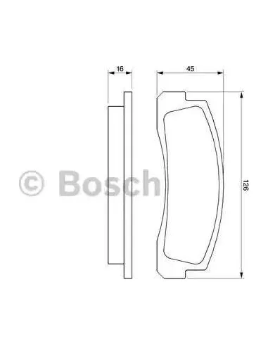 Juego de pastillas de freno Bosch 986466601