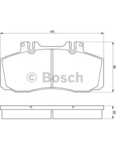 Juego de pastillas de freno Bosch 986468350