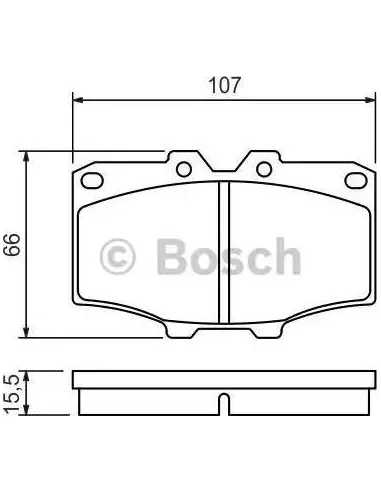 Juego de pastillas de freno Bosch 986468520