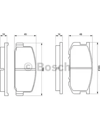 Juego de pastillas de freno Bosch 986468541