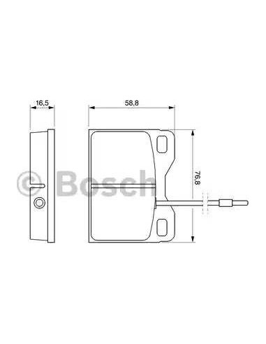 Juego de pastillas de freno Bosch 986468661