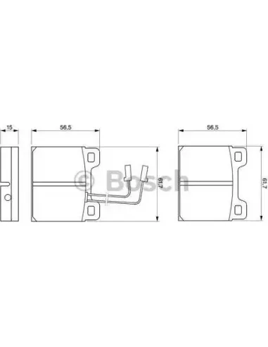 Juego de pastillas de freno Bosch 986469111