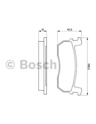 Juego de pastillas de freno Bosch 986469570