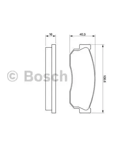 Juego de pastillas de freno Bosch 986469580
