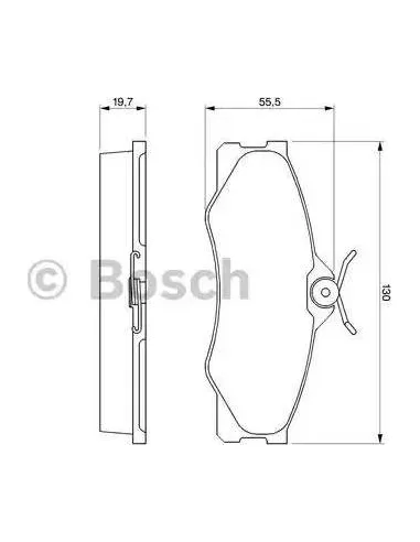 Juego de pastillas de freno Bosch 986469790